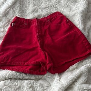 Bongo Red Denim Shorts